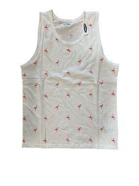 Old Navy Soft Washed Men’s Flamingo Tank Top Small